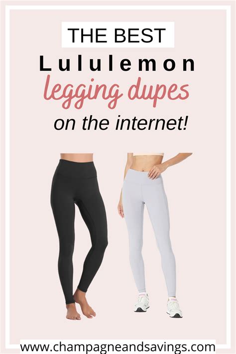 lululemon legging dupe